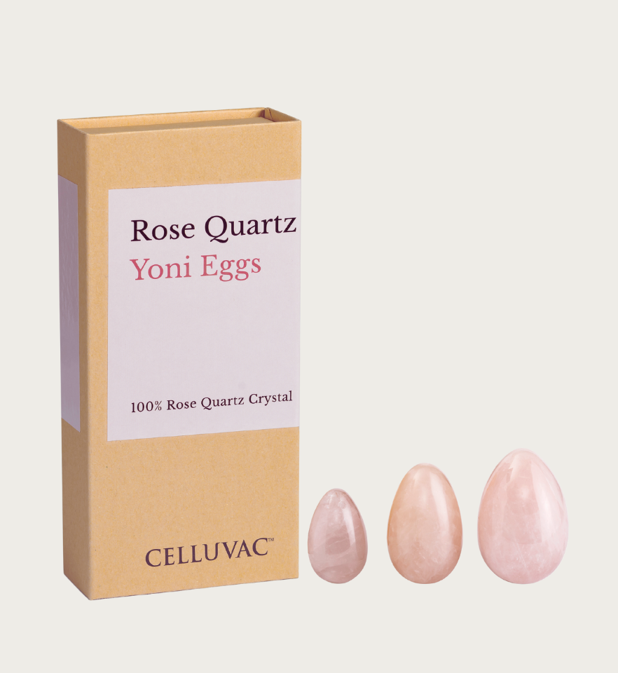 Celluvac Rose Quartz Yoni Eggs