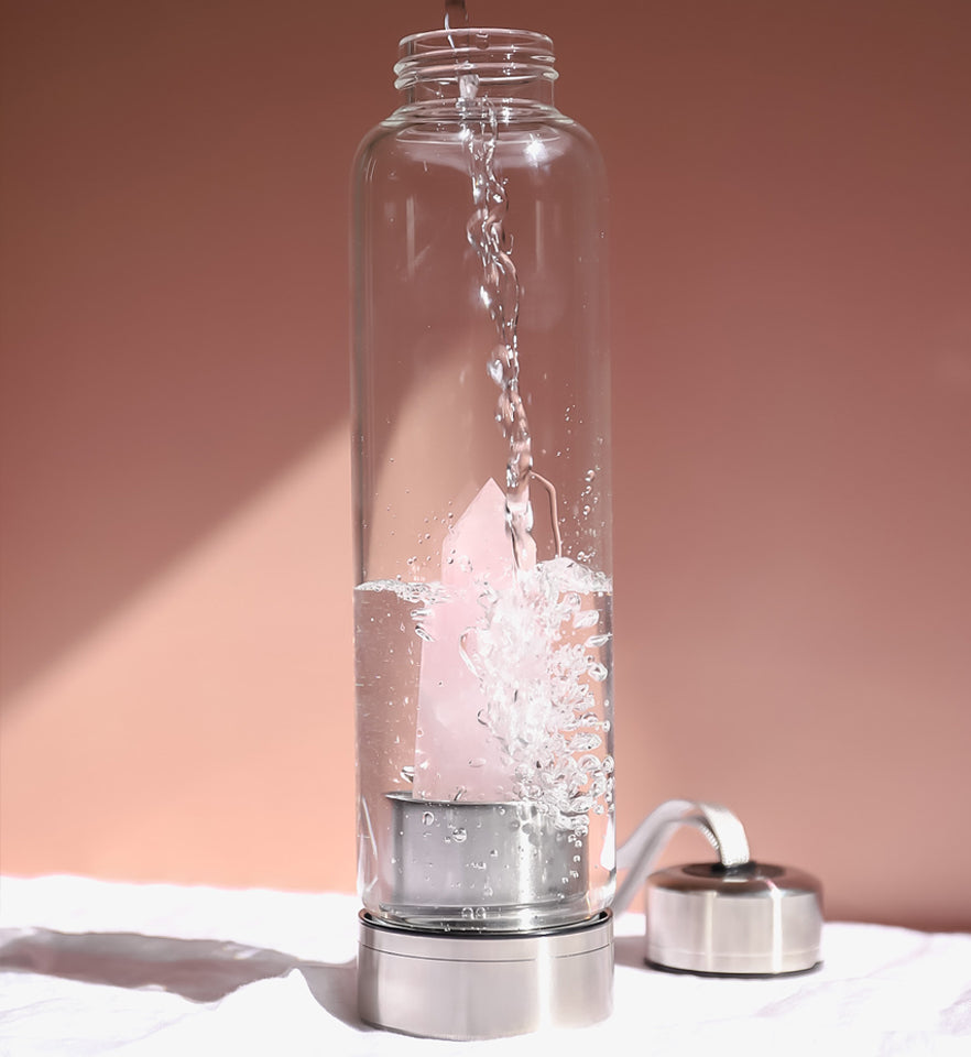 Celluvac Rose Quartz Water Bottle